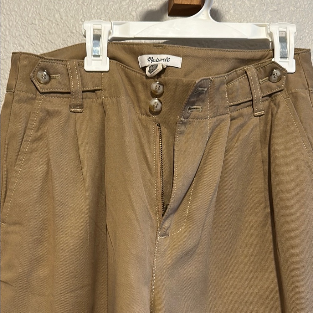 Madewell Tan Wide Leg Pants